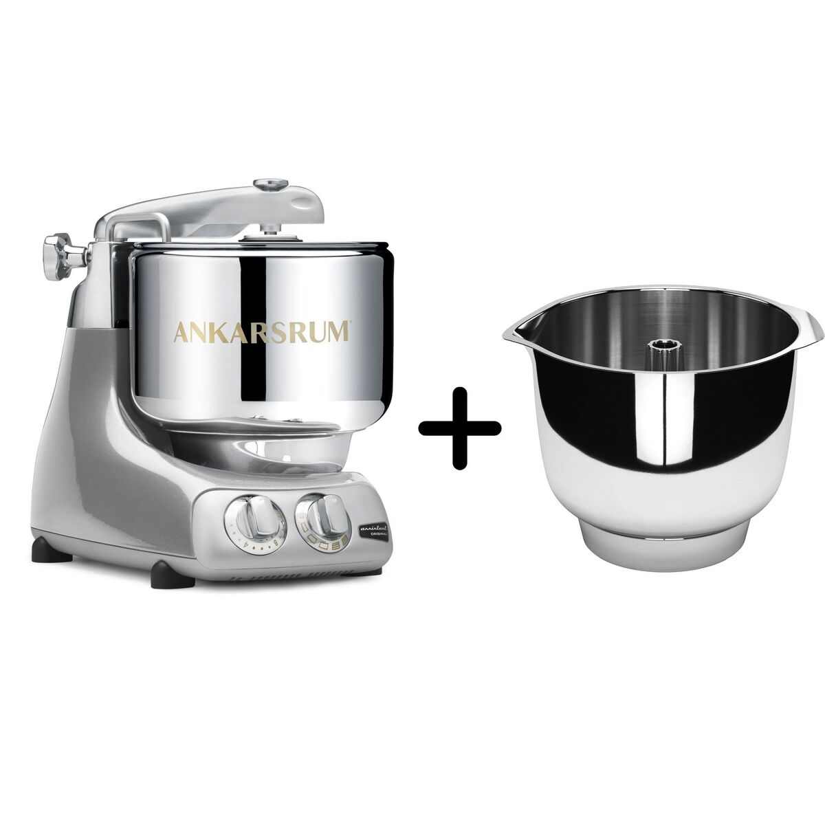 Assistent AKM 6230 Kjøkkenmaskin + Original vispebolle, sølv