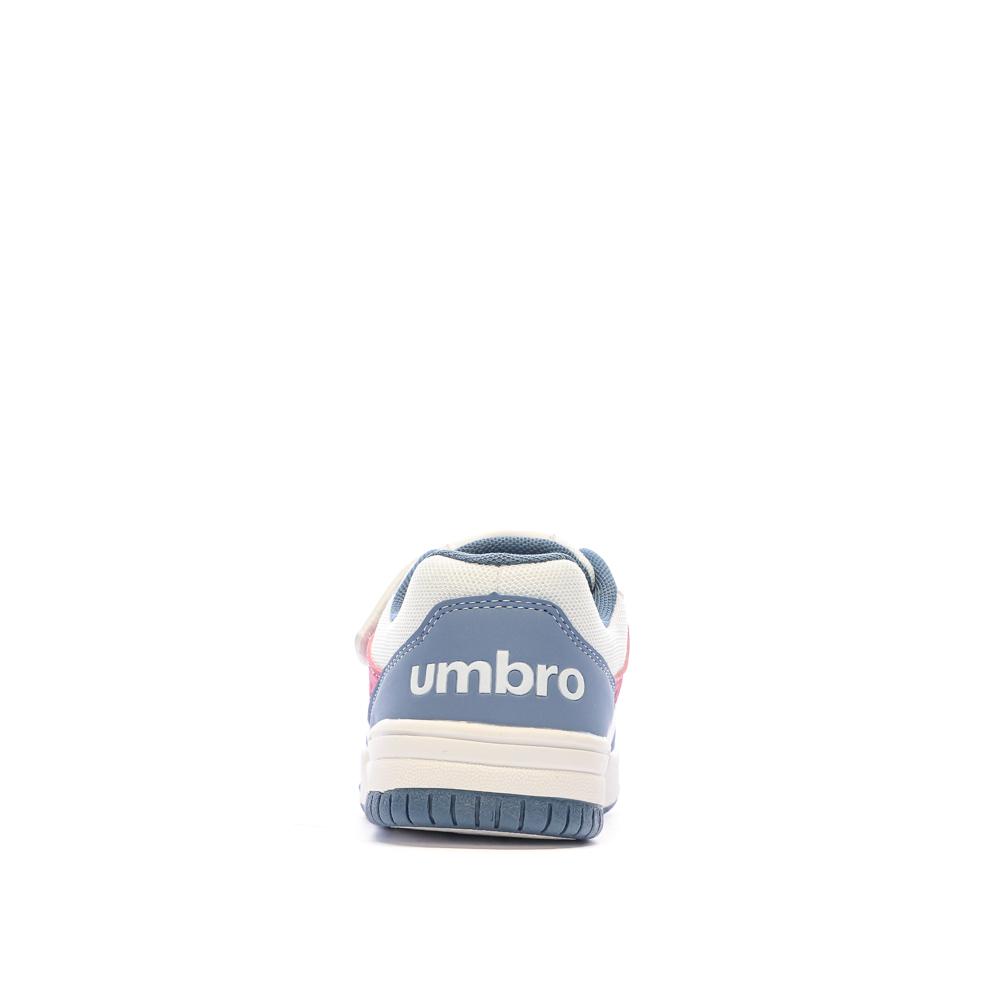 Umbro Baskets Blanches/Bleu/Rose Garçon Umbro Ovida