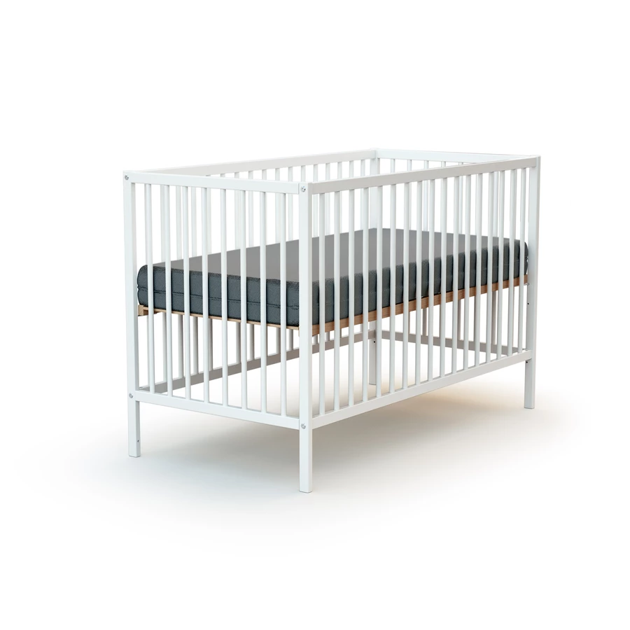WEBABY Duo Babybett weiß 60 x 120 cm