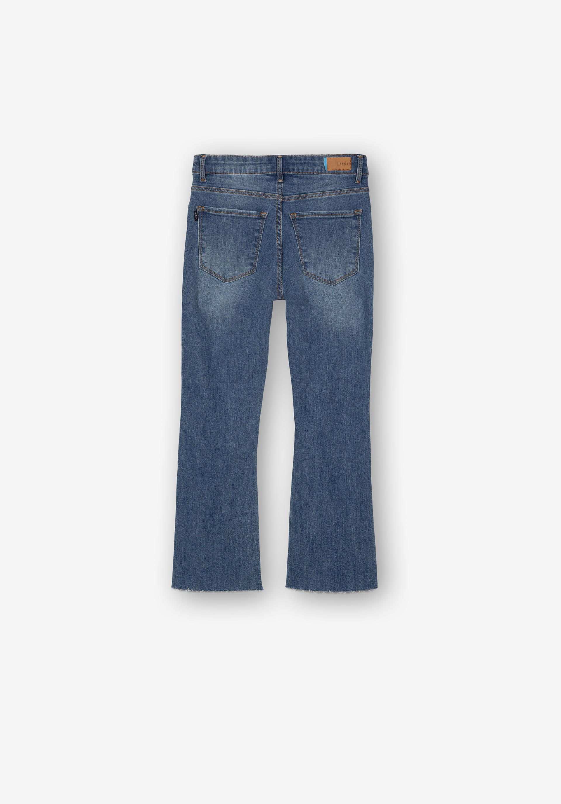 Jeans Willow Cropped Flare Rasgões