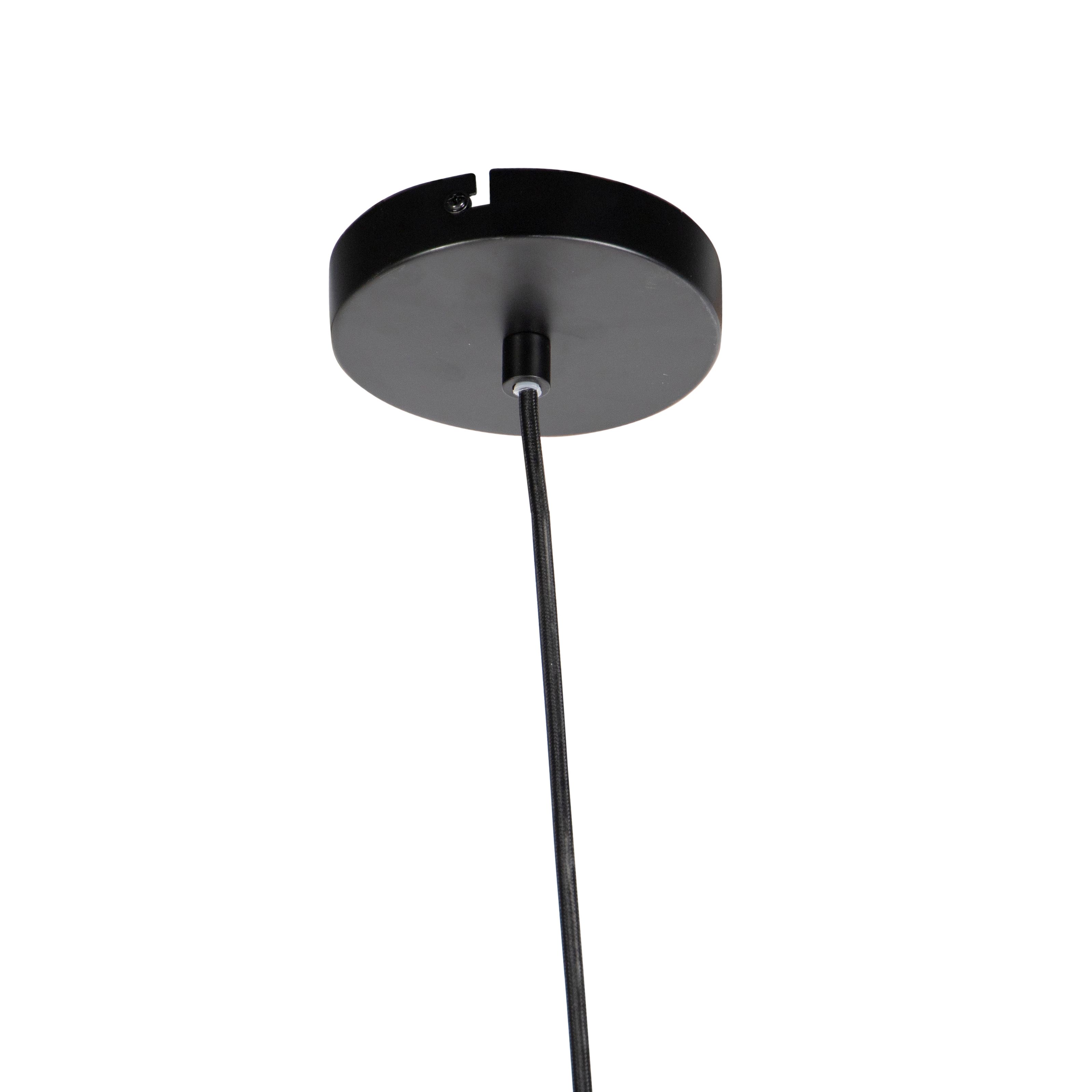 Industriële hanglamp zwart en goud 78 cm 6-lichts - Sydney