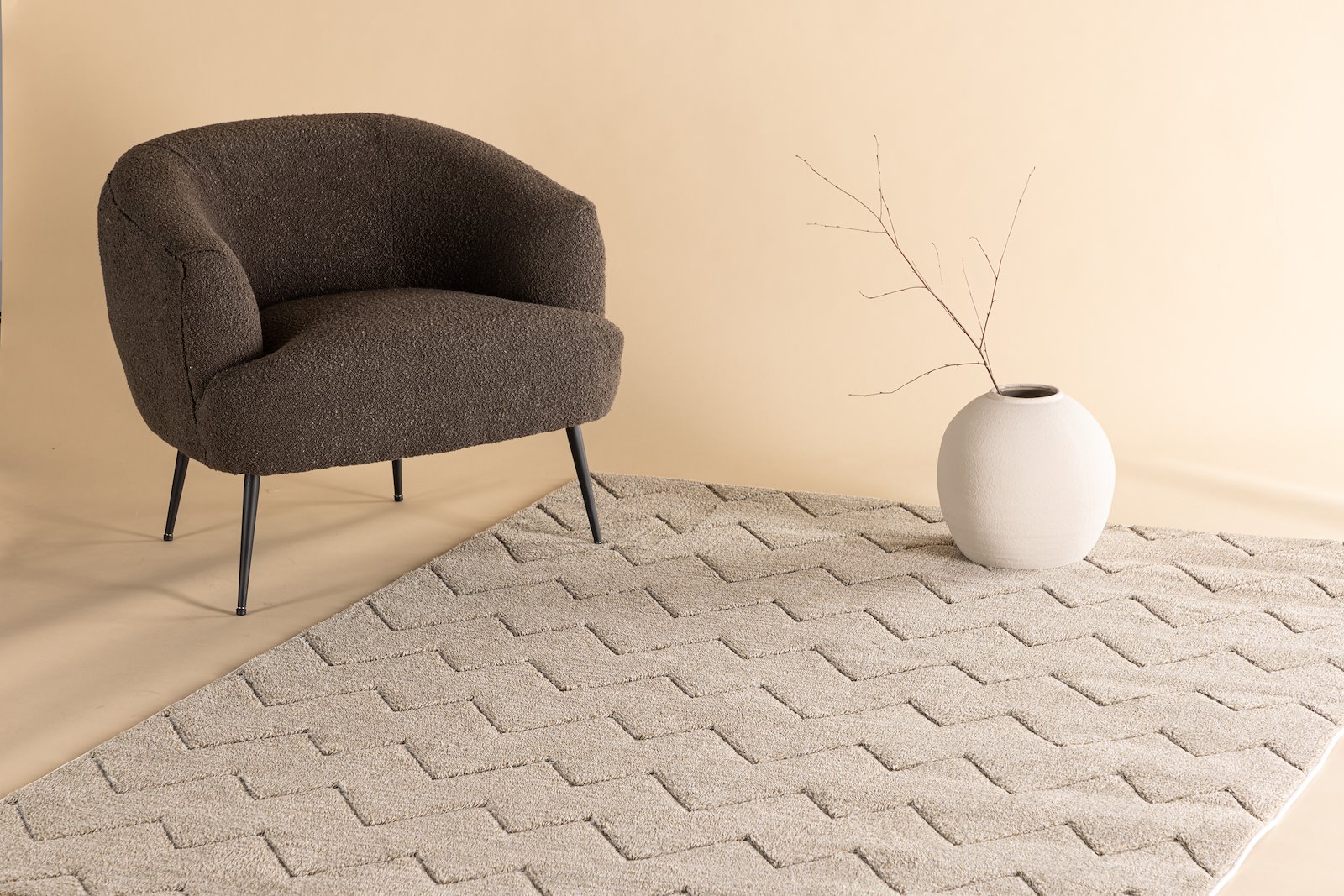 Fia gulvteppe Teppe 290x200cm, brunfarget