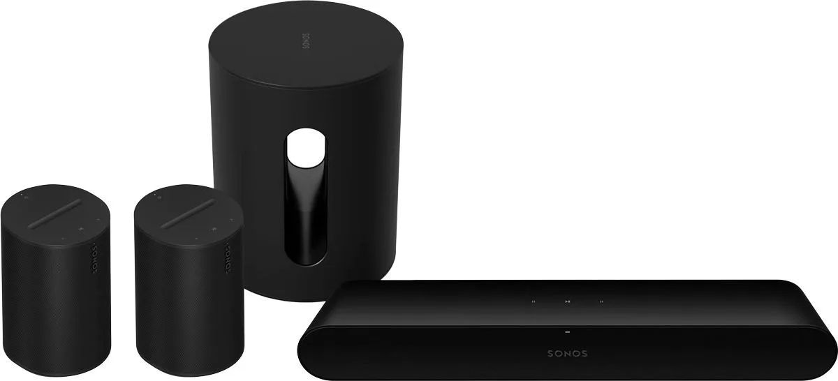 Sonos Ray 4.1 Era 100 Noir (1 Sonos Ray, 1 Sonos Sub Mini et 2 Sonos Era 100) Home-cinéma sans fil
