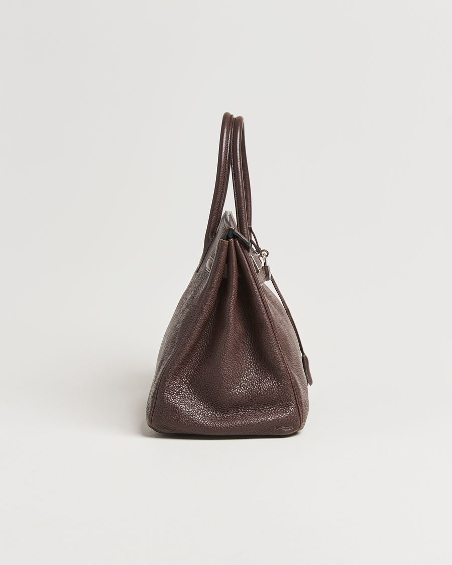 Hermès Pre-Owned Birkin 35 Taurillon Clémence Ebène