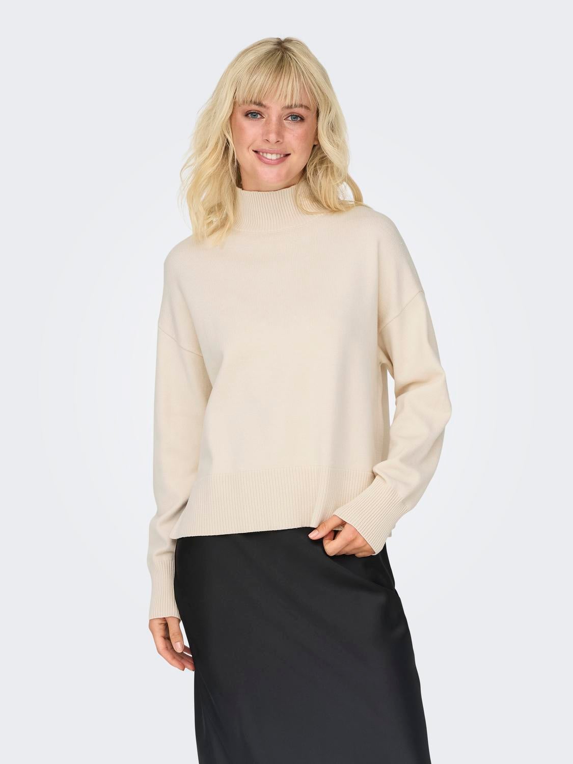 ONLBARI Strickpullover Whitecap Gray
