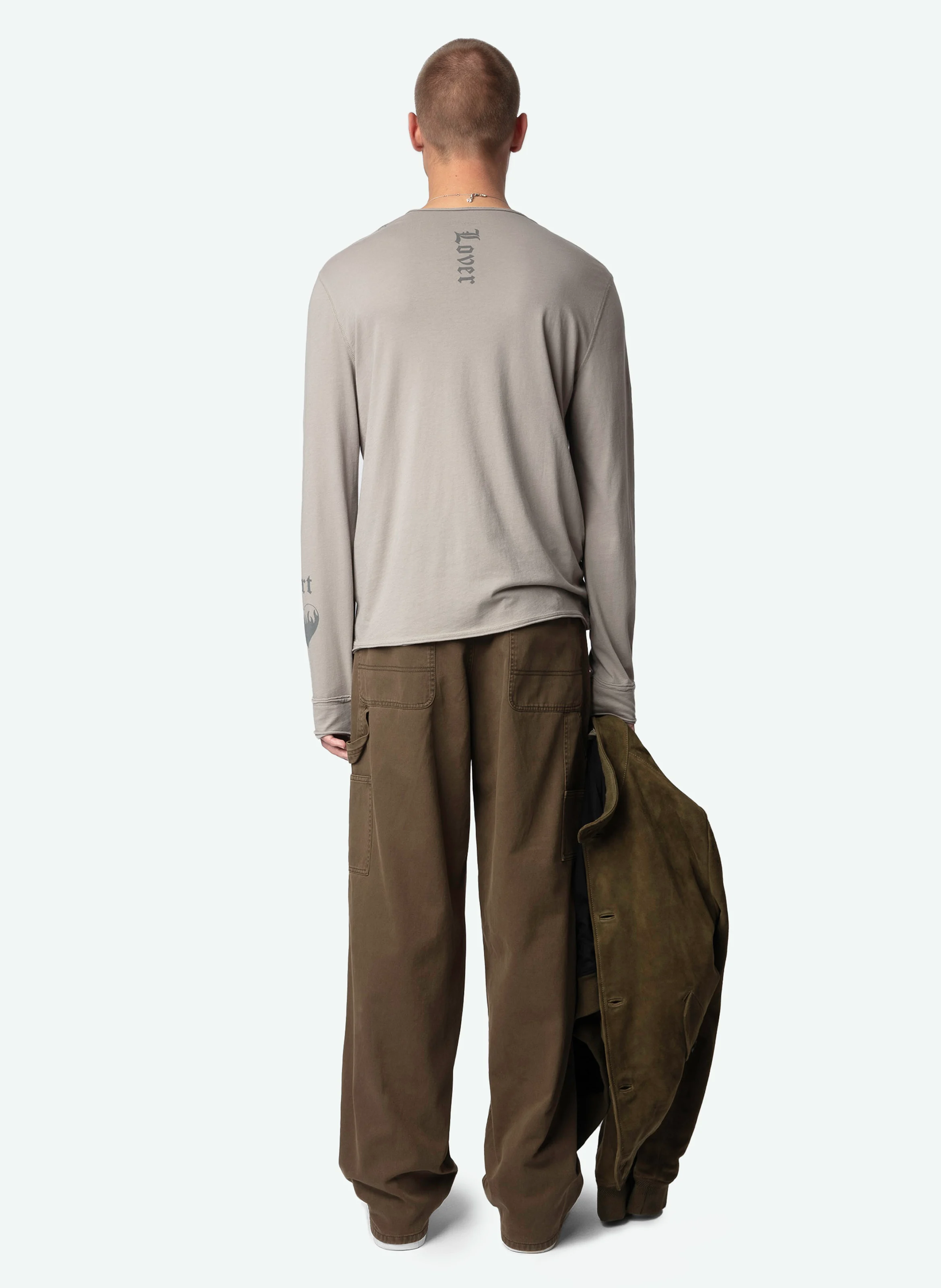 MONASTIR - Tee-shirt tunisien imprimé en coton bio | Gris