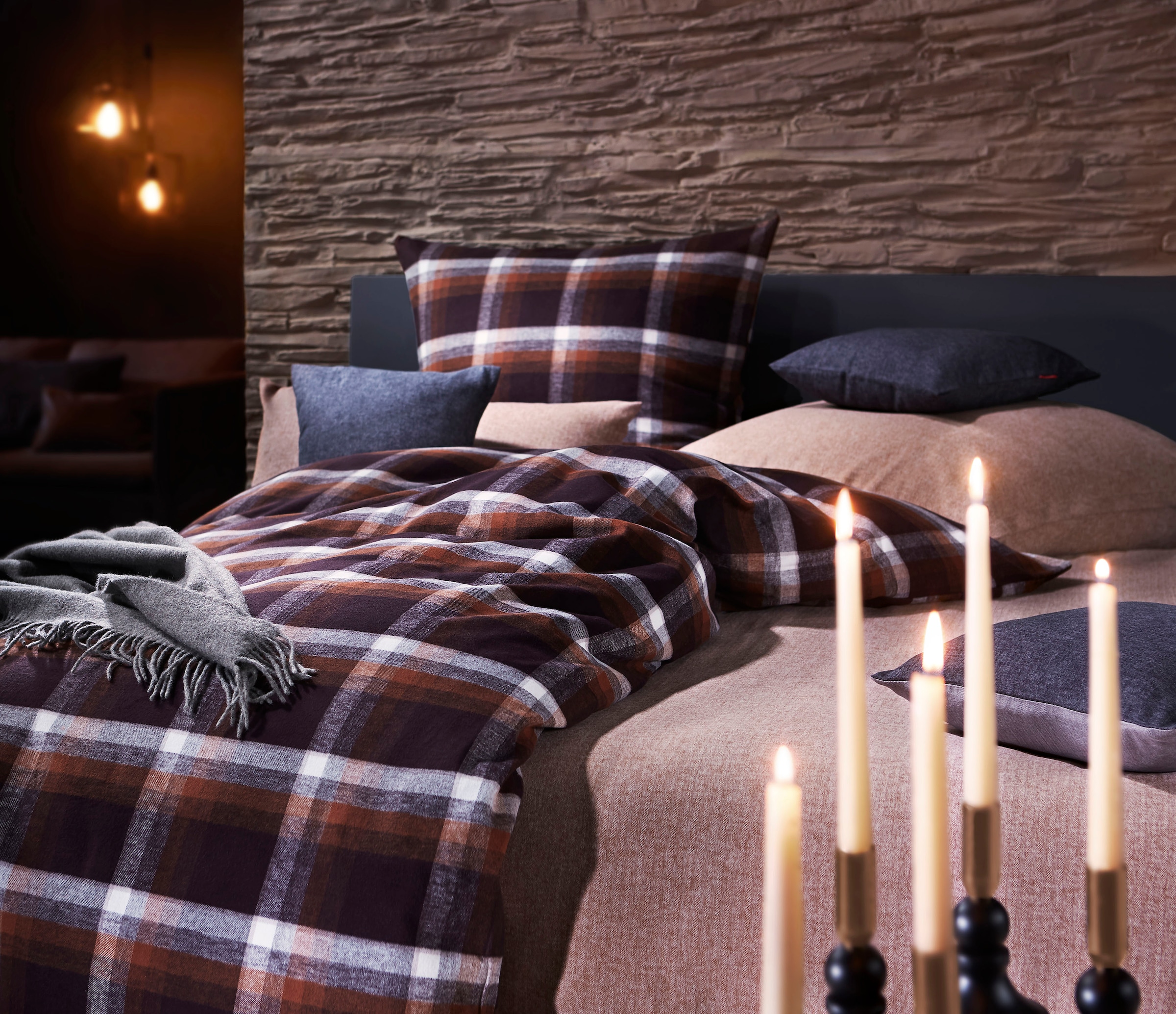 fleuresse Bettwäsche »Lech 4308« 2 Stk. tlg. Edelflanell, Baumwolle, in Gr. 135x200, 155x220, 200x200cm