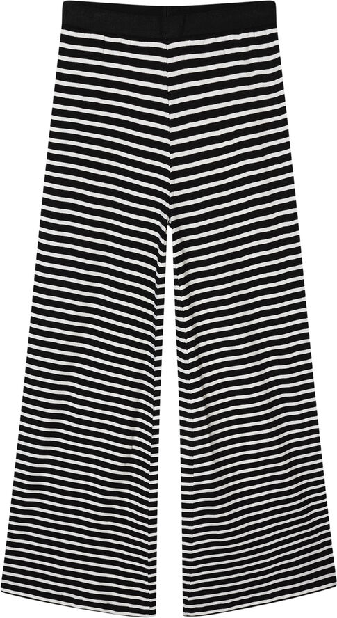 Mads Nørgaard - Copenhagen 2x2 Cotton Stripe Veran Pants Sort og hvid med striber