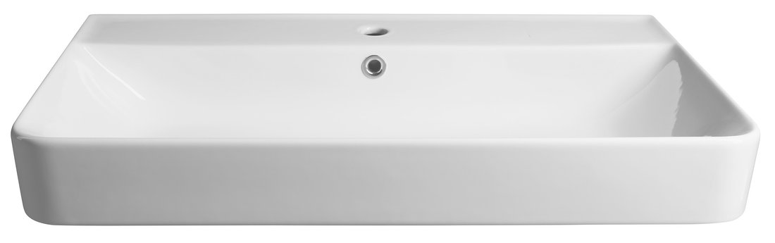 Sapho Gali keramieke wastafel 80x48cm wit
