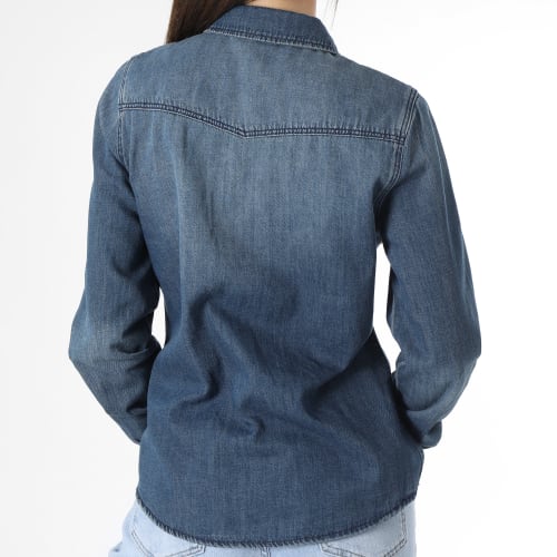 Chemise Jean Manches Longues Femme Maria Bleu Denim