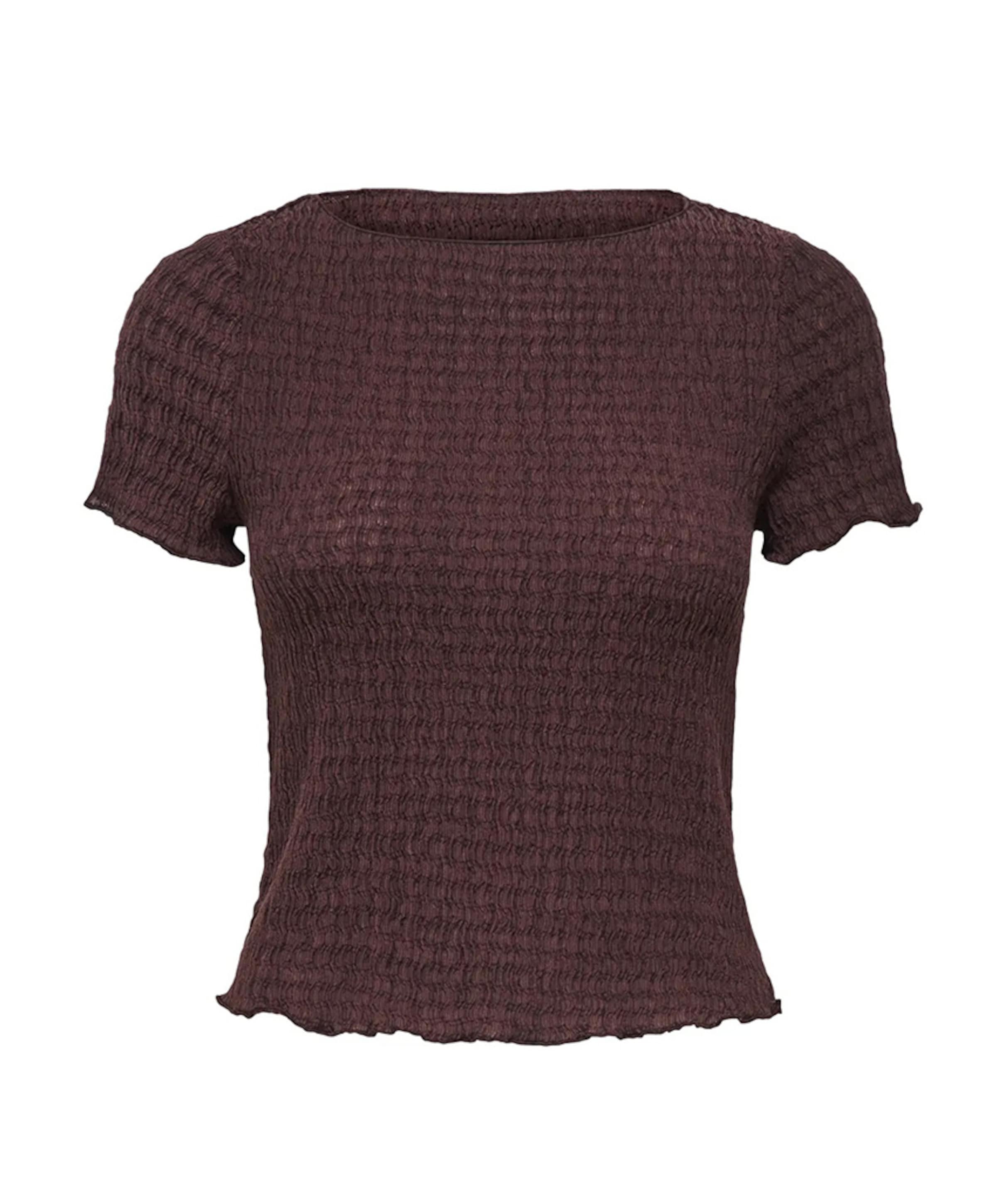 Only Dames T-shirt bruin