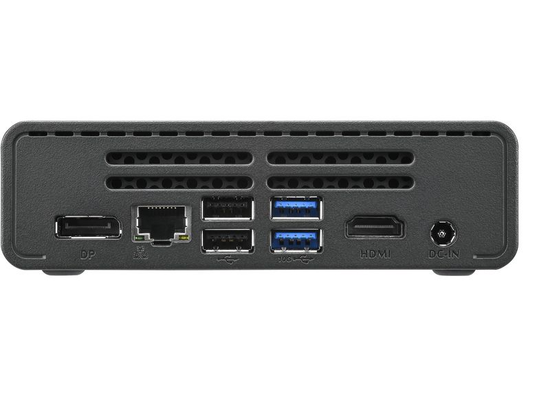 Shuttle Barebone XPC nano NE10N Schwarz Lüfterloser 0,6-Liter-PC mit Intel Alder Lake-N SoC und Dual-Display-Support