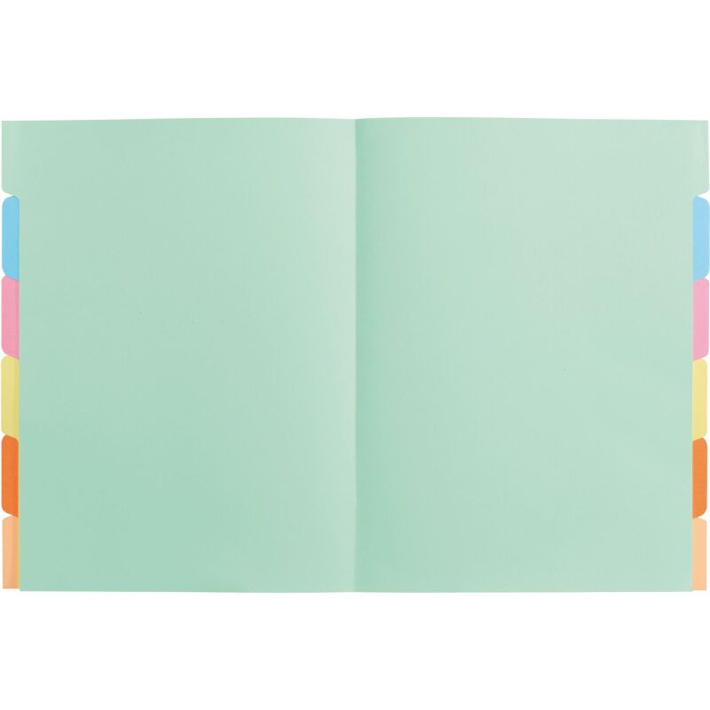 Chemise à onglets Exacompta 24 x 32 cm couleurs assorties - Paquet de 60