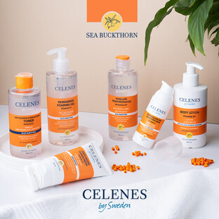 Celenes by Sweden Sea Buckthorn Bodylotion - Vette/Gecombineerde Huid 200ML
