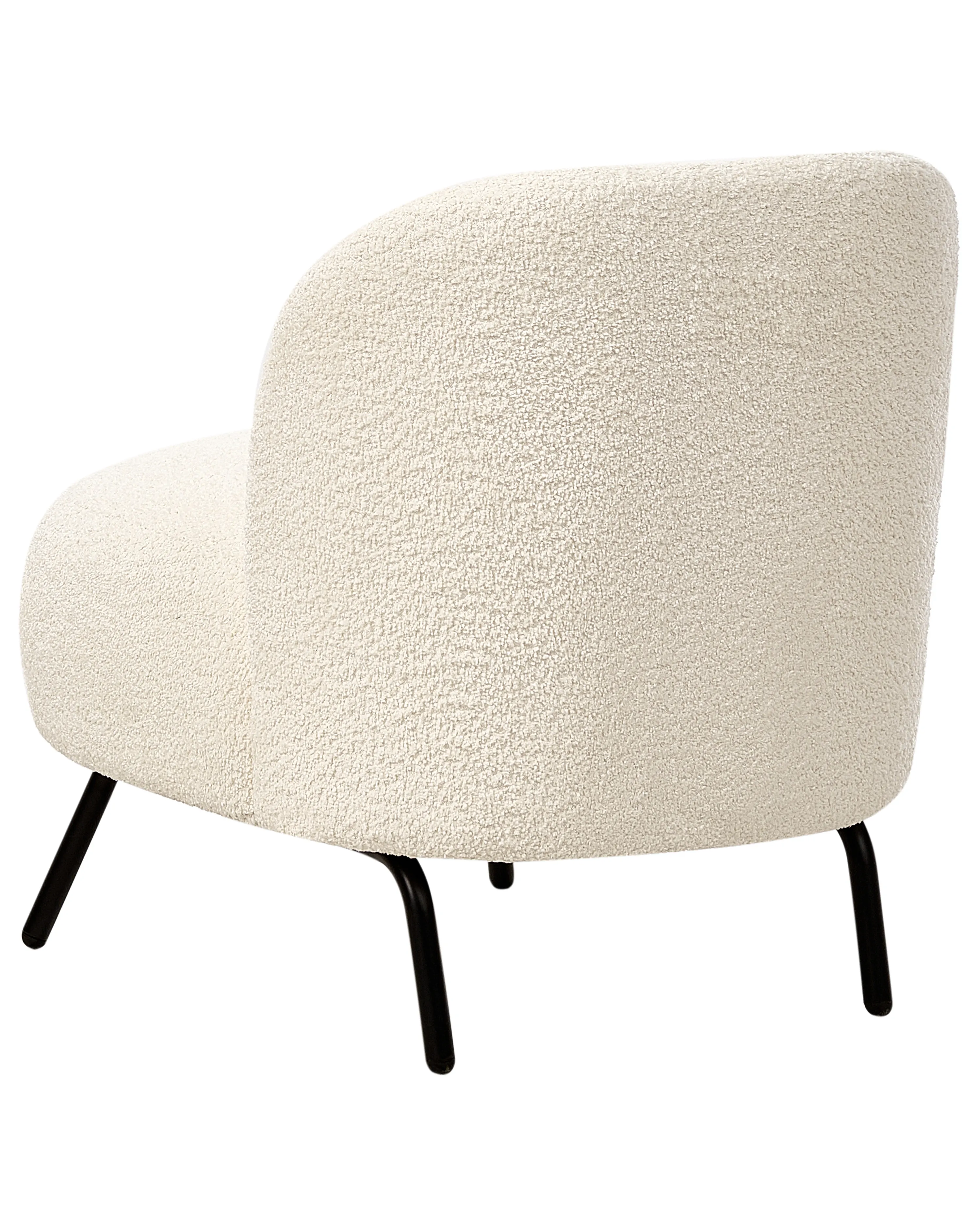 Fauteuil KUMLA Bouclé Gebroken wit