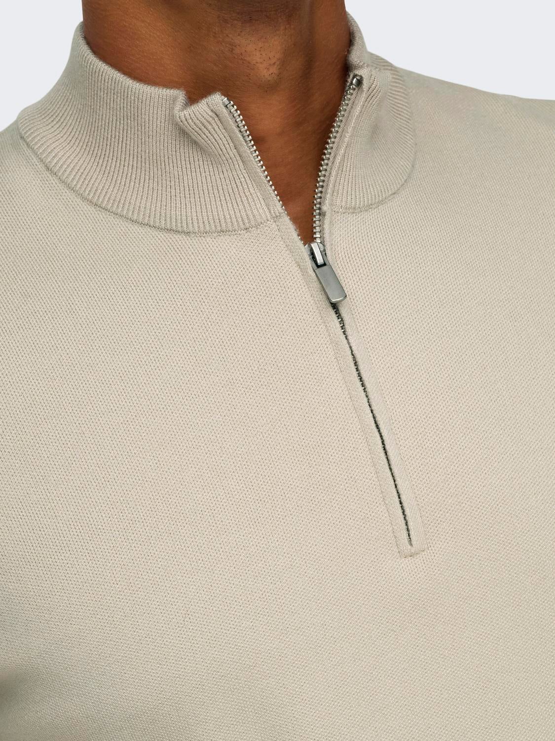 ONSCOOPER Pullover Silver Lining