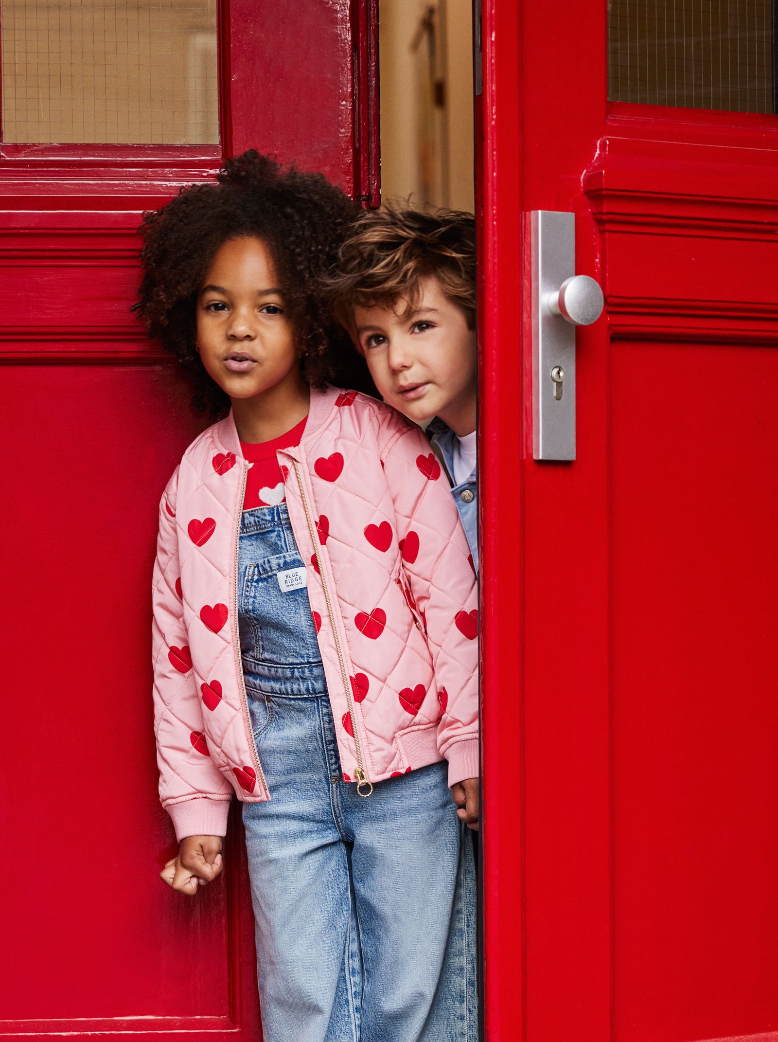 Meisjes trui met dessin WE Fashion Vuurrood