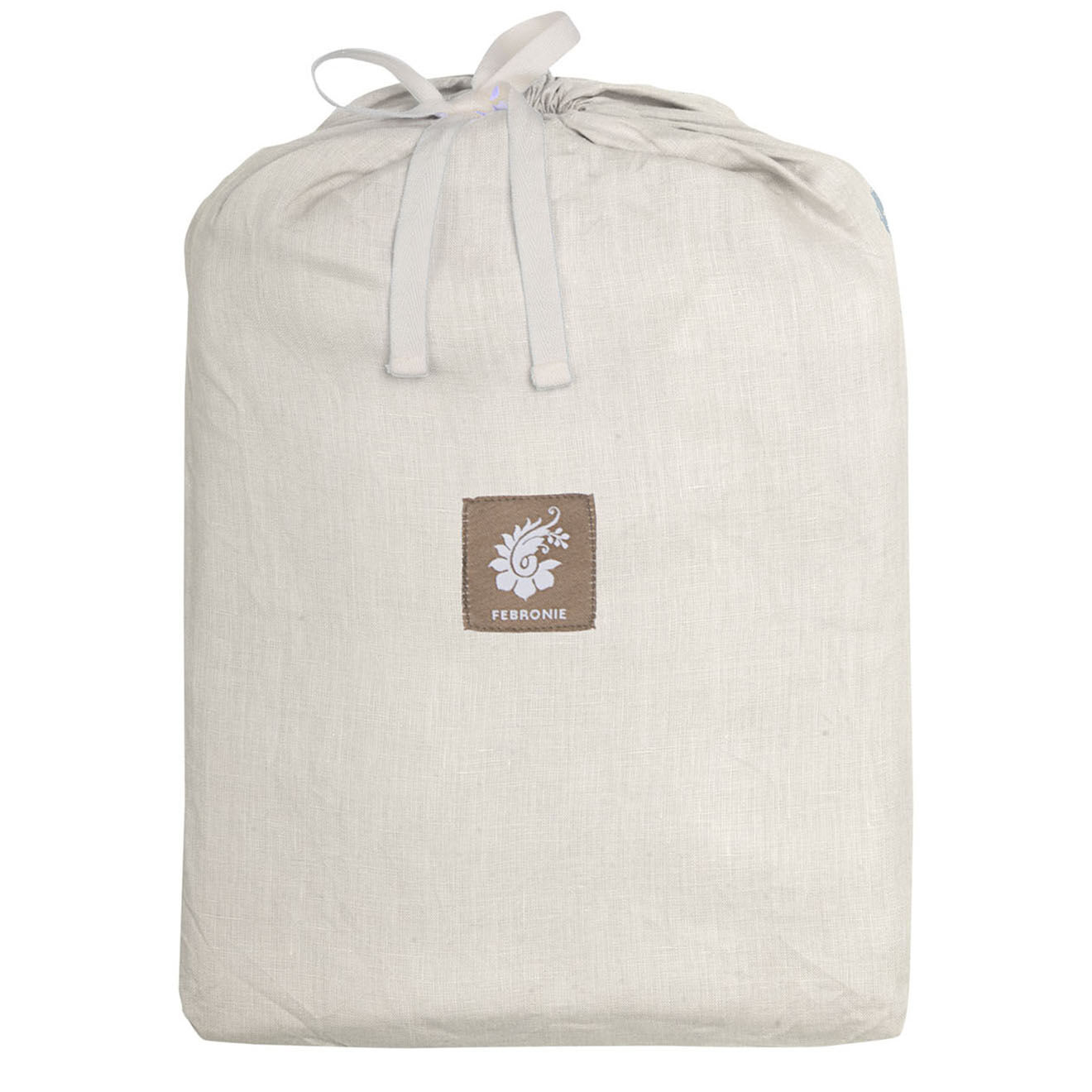 Febronie Drap housse 100% Lin Hortense craie
