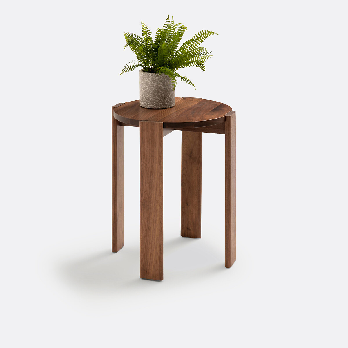 LA REDOUTE INTERIEURS<br>Mesa lateral ou de cabeceira em nogueira POKHARA