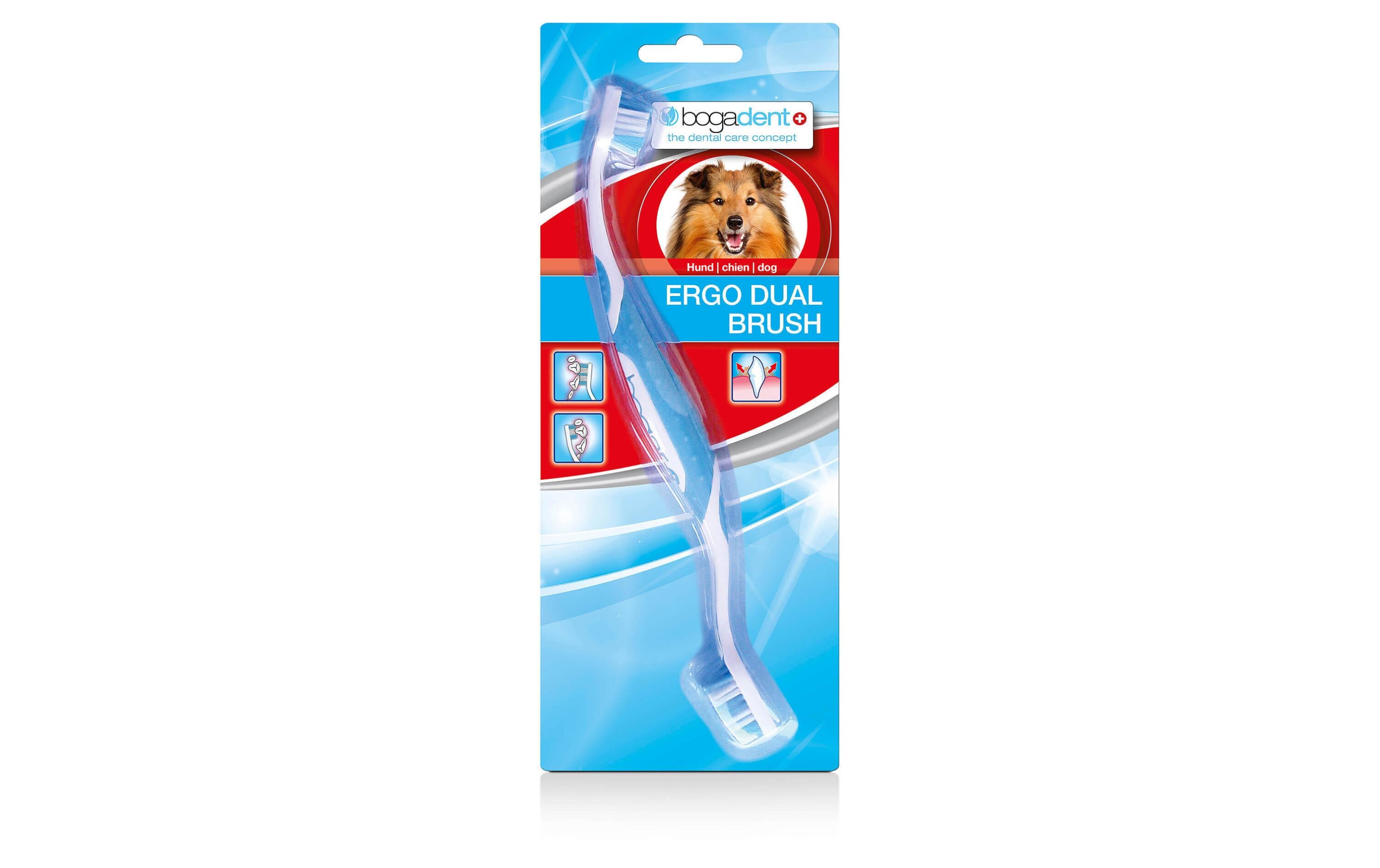Hunde-Zahnbürste Ergo Dual Brush 1 StückFür die Gebissreinigung Ihres Hundes