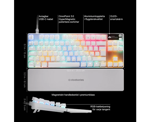 SteelSeries Apex Pro TKL Gen 3 White ND