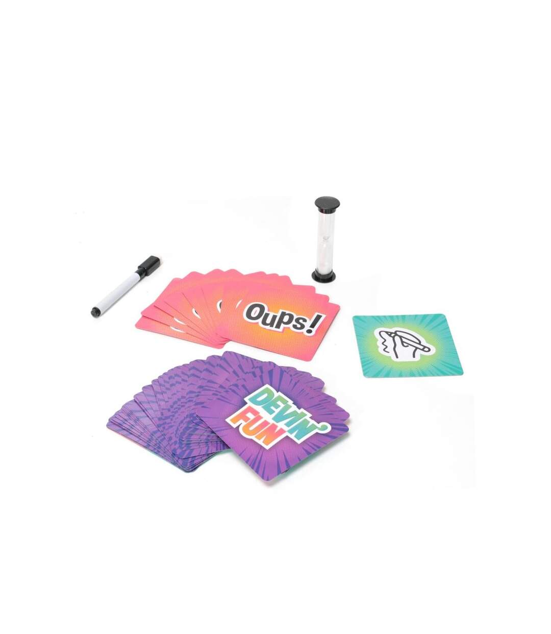 Paris Prix - Jeu De 60 Cartes devin Fun 9cm Multicolore