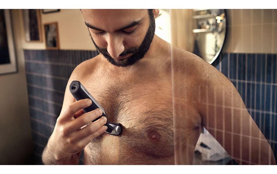 Körperrasierer Bodygroom Series 5000 BG5021/15Wasserfester Trimmer für Körper und Intimbereich