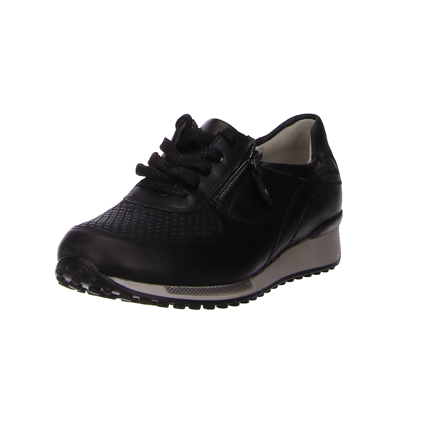 Waldläufer Sneaker schwarz schwarz