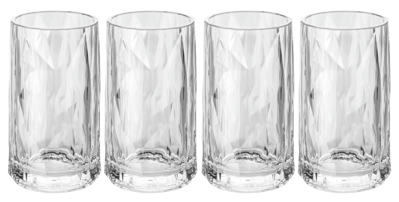Koziol 4er-Set Kunststoff-Pinchen Club No.7 SUPERGLAS
