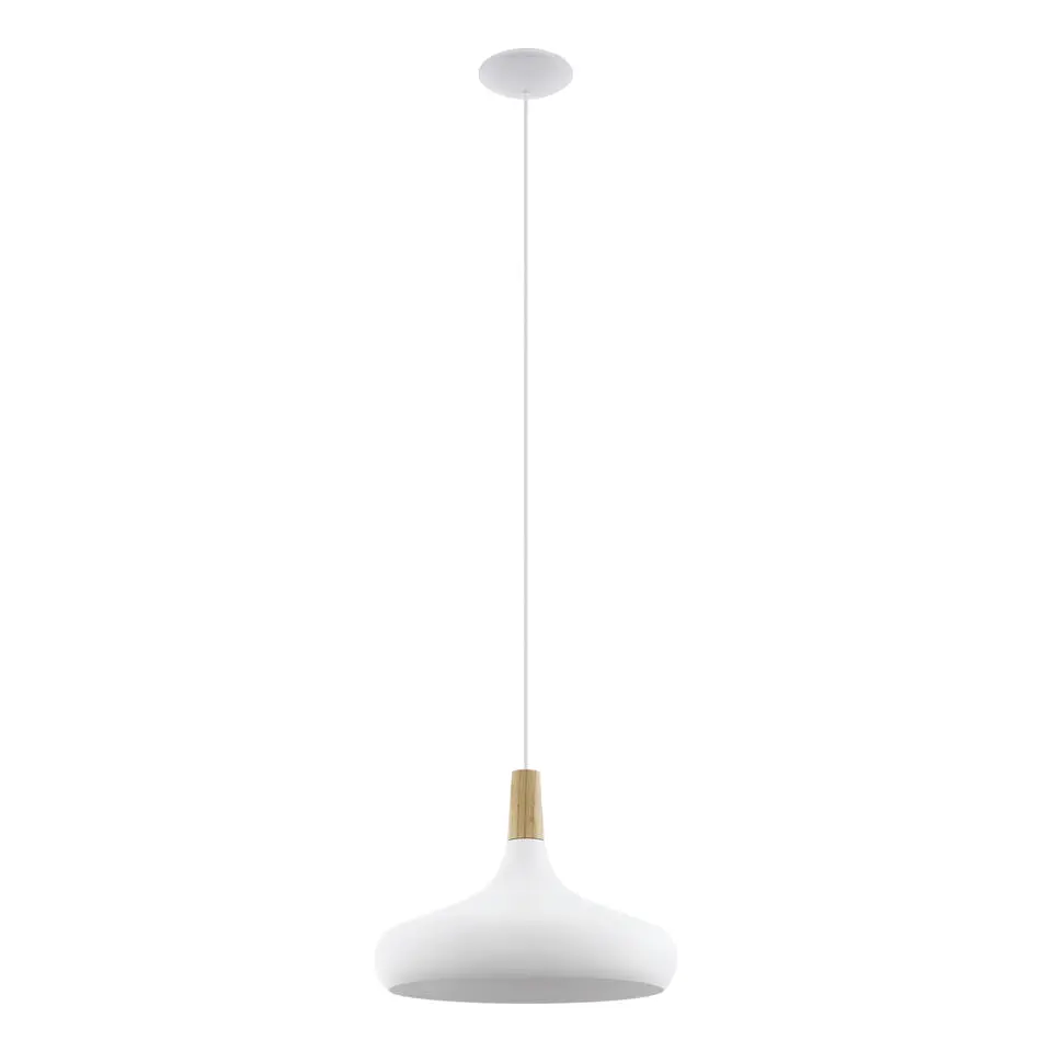 EGLO Sabinar Hanglamp - E27 - Ø 40 cm - Wit/Bruin
