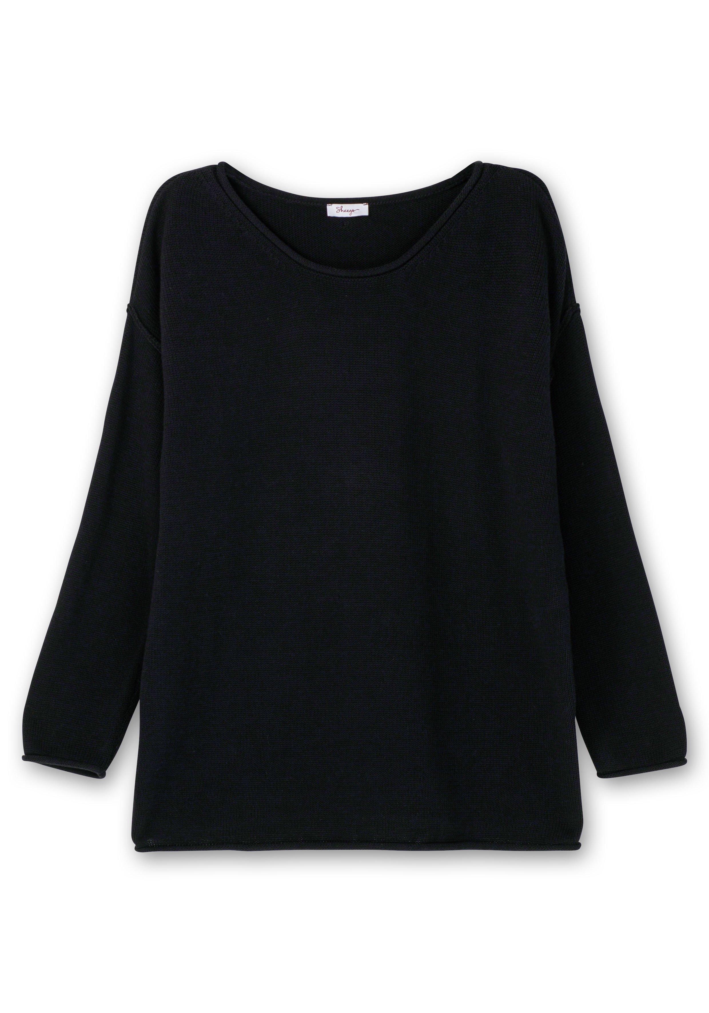 Pullover mit außenliegenden Nähten