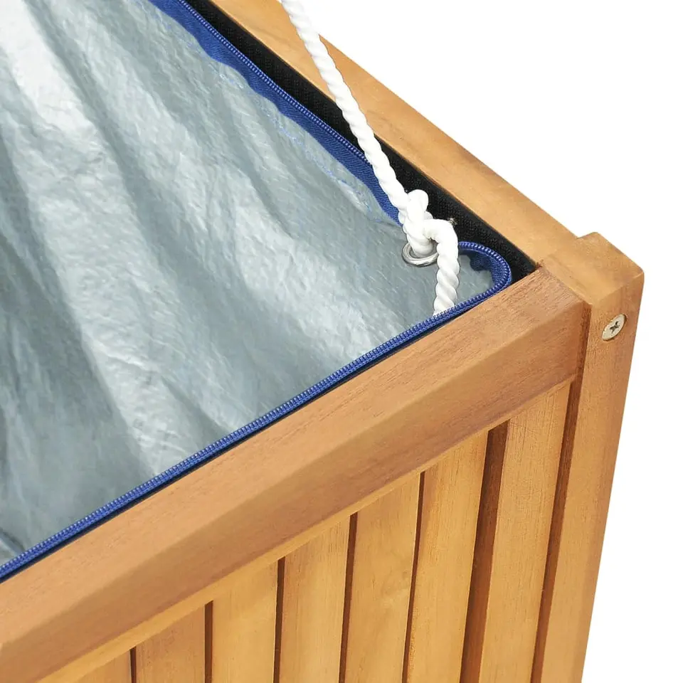 vidaXL - Tuinbox - Bruin - Teakhout - 200 x 50 x 55 cm
