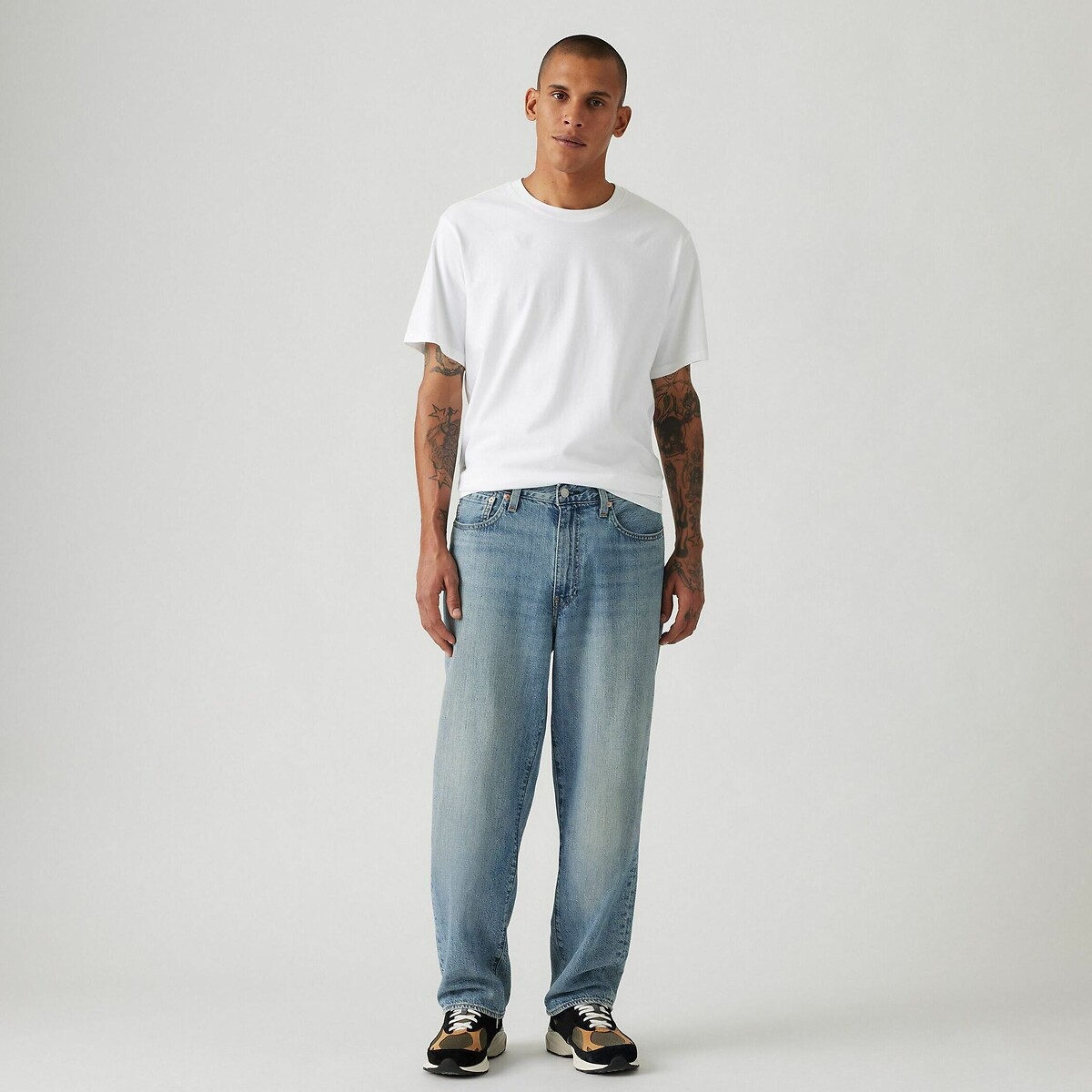 Calça jeans folgada LEVI'S 568® em algodão e linho