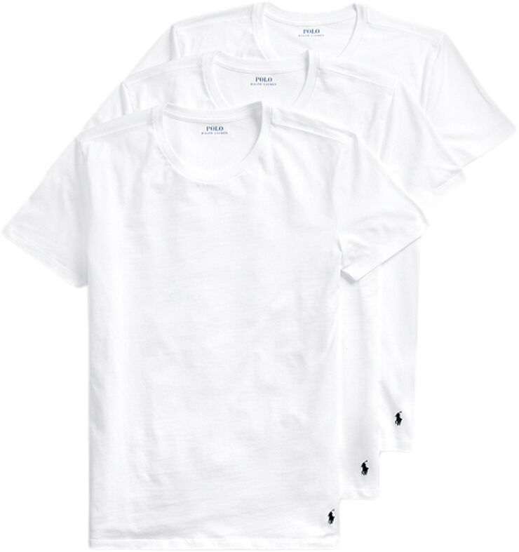 Polo Ralph Lauren Classic cotton Crewneck 3-Pack Hvid