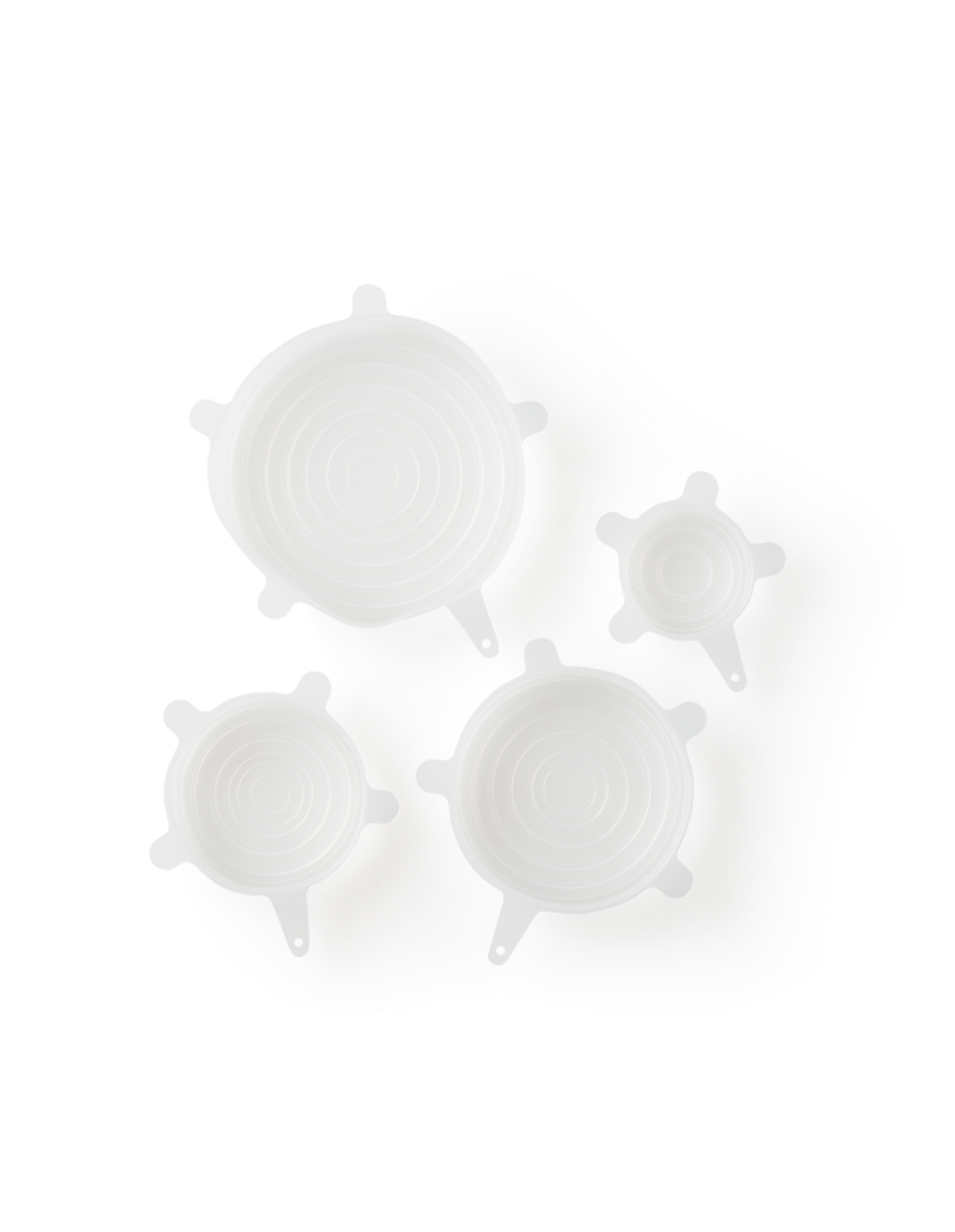 Genanvendelige låg til madvarer | 4 stk. 6 cm /9 cm/11 cm/14 cm. | Clear
