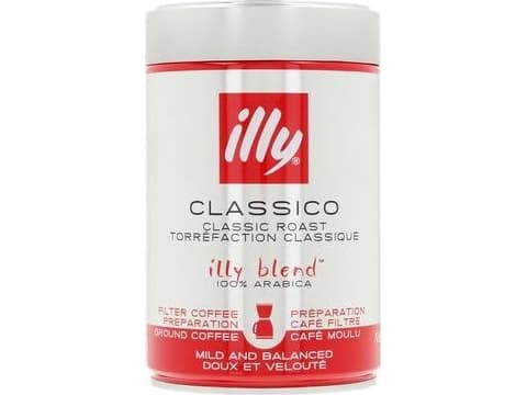 illy Classico Filter Coffee Tilberedning malt kaffe 250 g