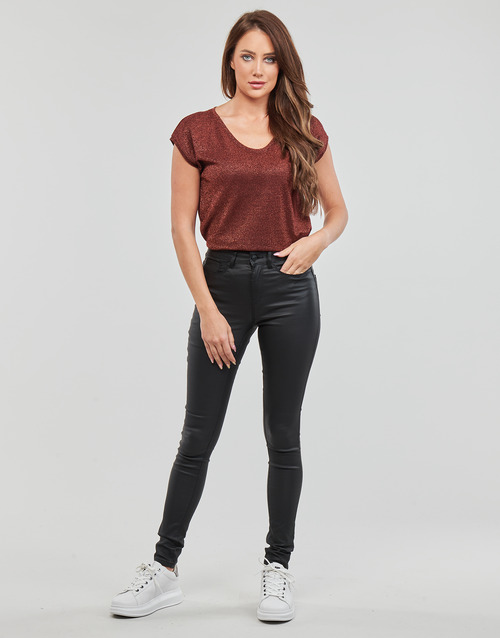 Only - ONLANNE K MID WAIST COATED PNT - Noir