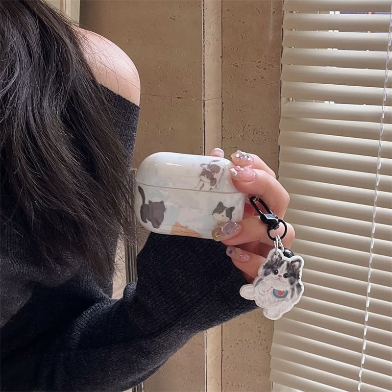 VanDi - Cat AirPods / Pro oortelefoonhoesje skin / charm / set