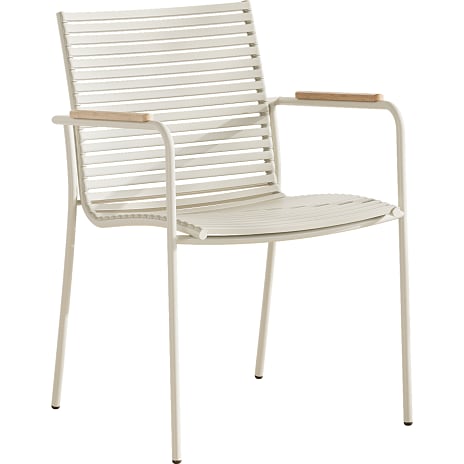 Mood classic havestol med teak armlæn - Sandy grey