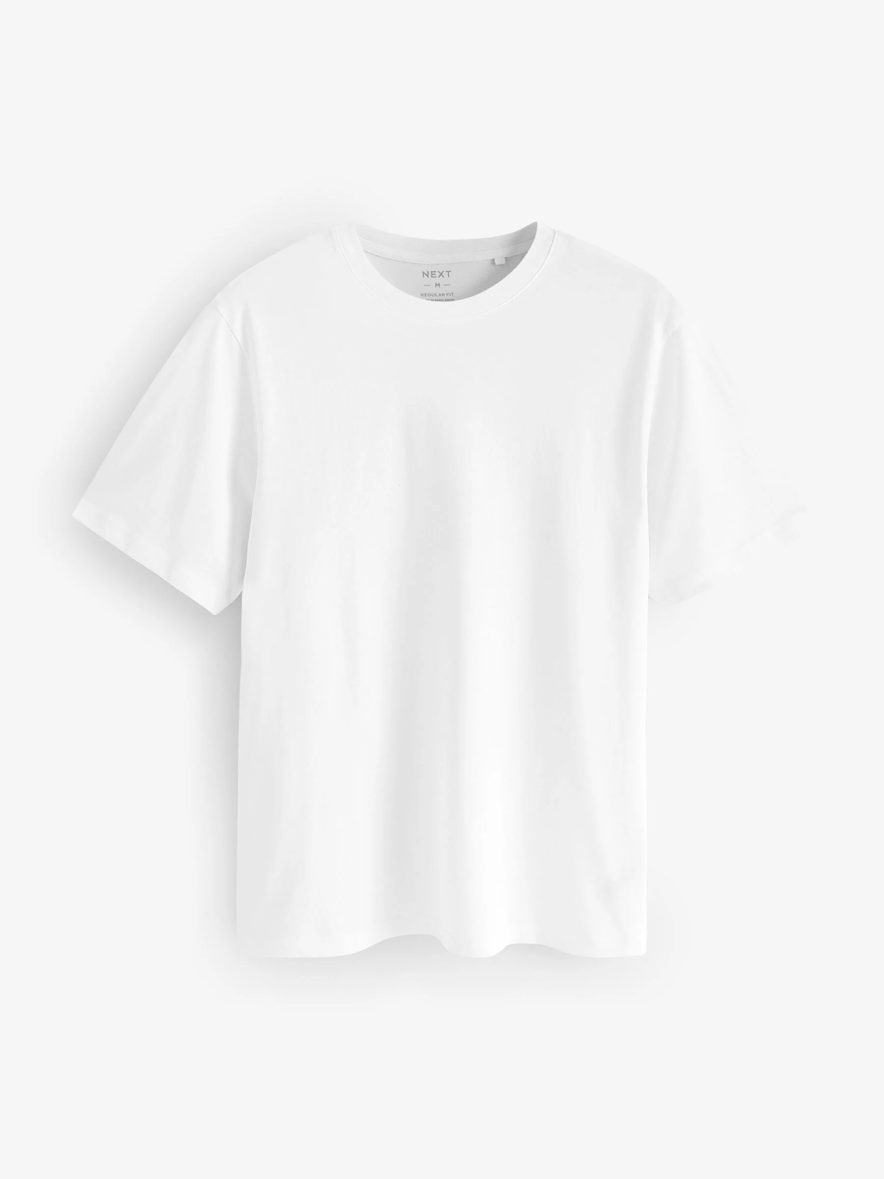 Wit/zwart/marineblauw - Normale Pasvorm - Essential katoenen T-shirts verpakking van 6