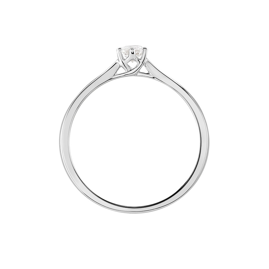 Bague Solitaire Athena Or Blanc Diamant