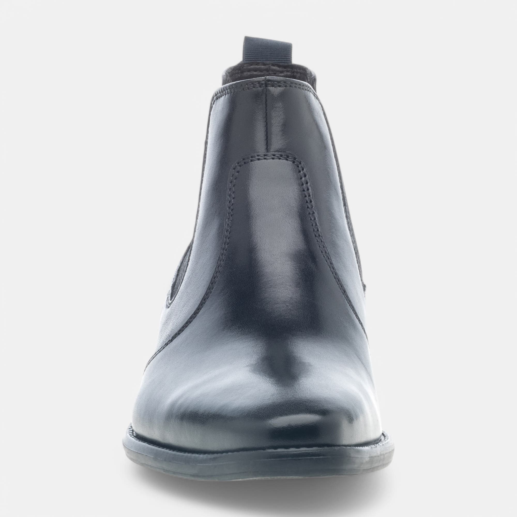 Boots chelsea Homme en cuir noir