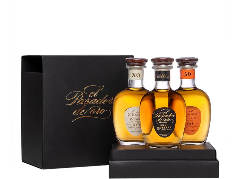 El Pasador Oro Reserva XO 3 x 20 cl Rum-Probierset aus Guatemala