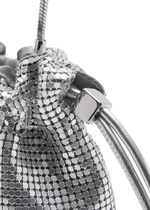 MANGO BAG P-- FRAN Silver