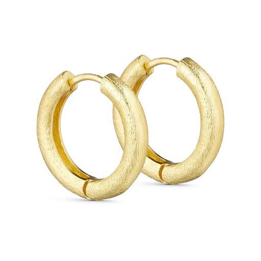 Pure By Nat Medium Creoler, Gold Plated