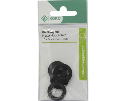 EPDM ring 15 x 24 x 2 mm 70 Sh.A voor slangkoppeling