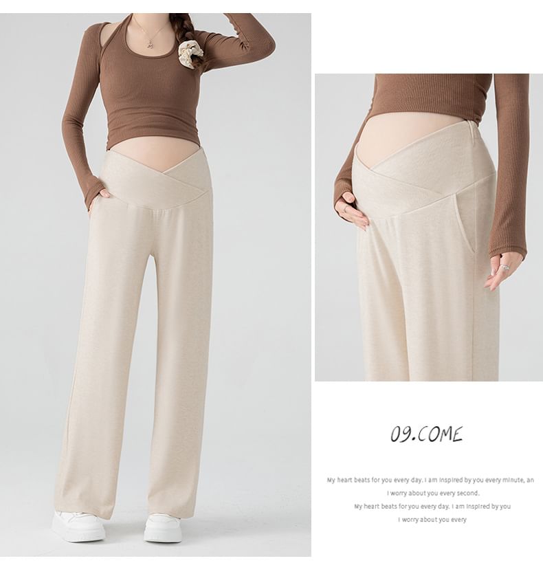 Empressa - Zwangerschapsbroek met hoge taille en wijde pijpen
