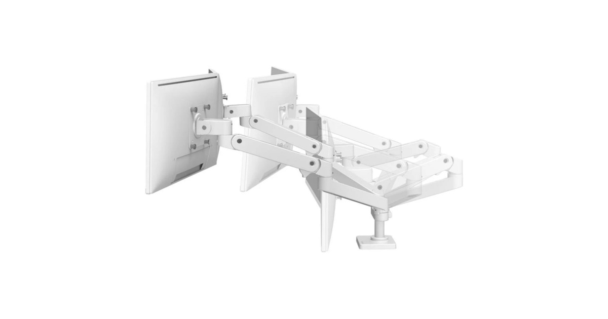 ErgotronLX Pro Dual Side-by-Side Arm monitorarm  (Wit)