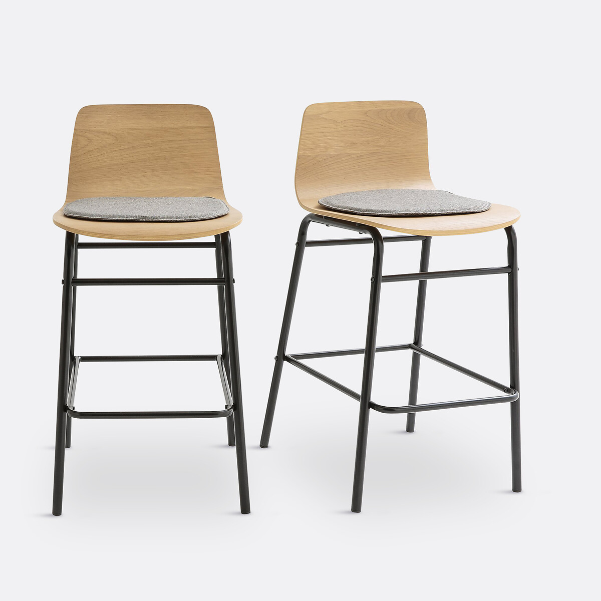 SO'HOME<br>Conjunto de banquetas de bar de altura média, Blutante