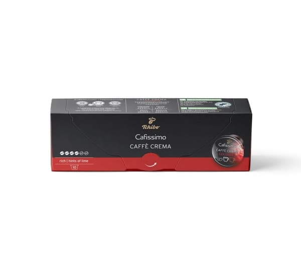 Tchibo Caffè Crema Colombia, Kaffe kapsyl, Kaffemaskin, Sort, Rød, 8 g, Boks,
